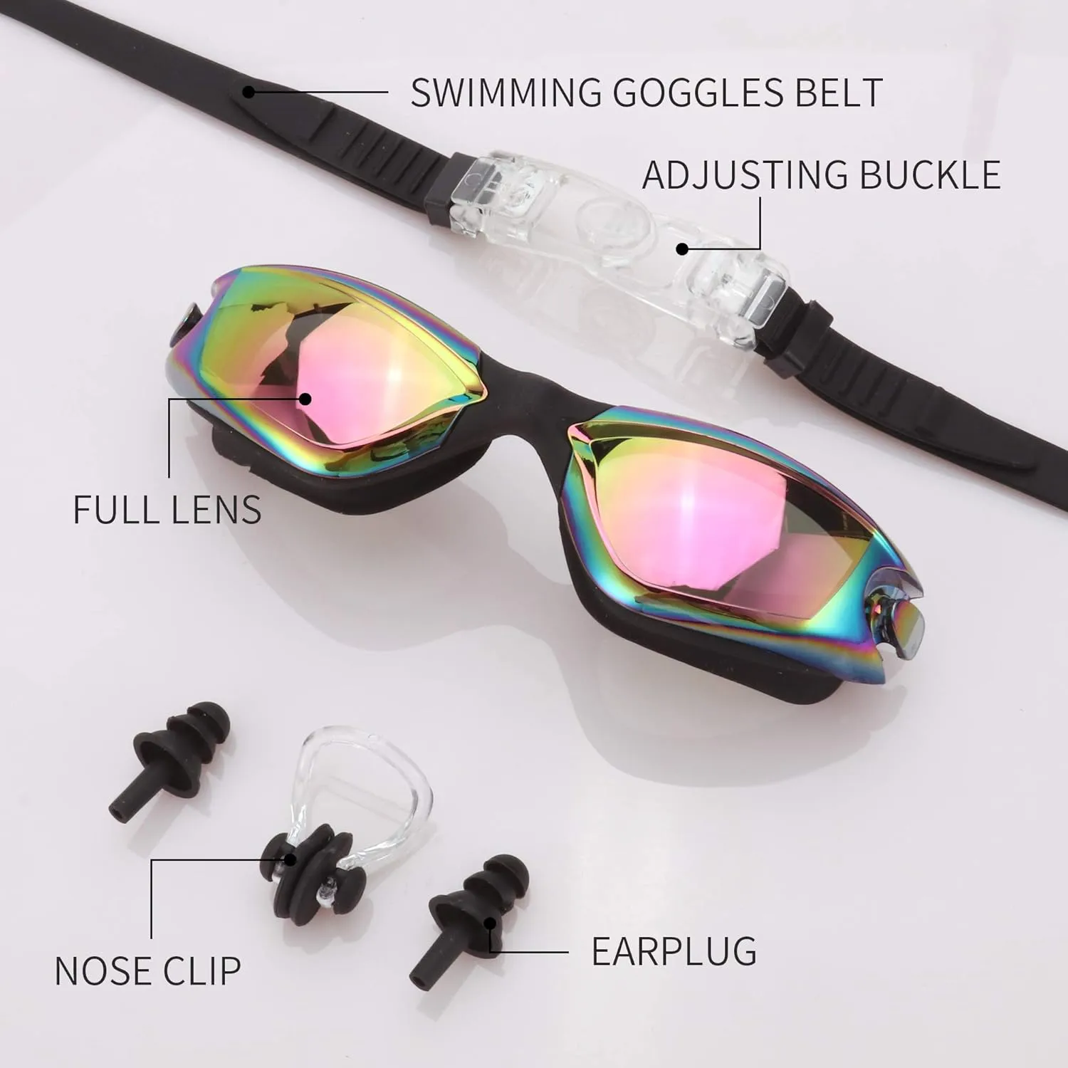 4 Pack Kids Swim Goggles Ages 6-14 UV Protection Anti Fog No Leaking Pool Swimming Goggles for Boys Girls Youth