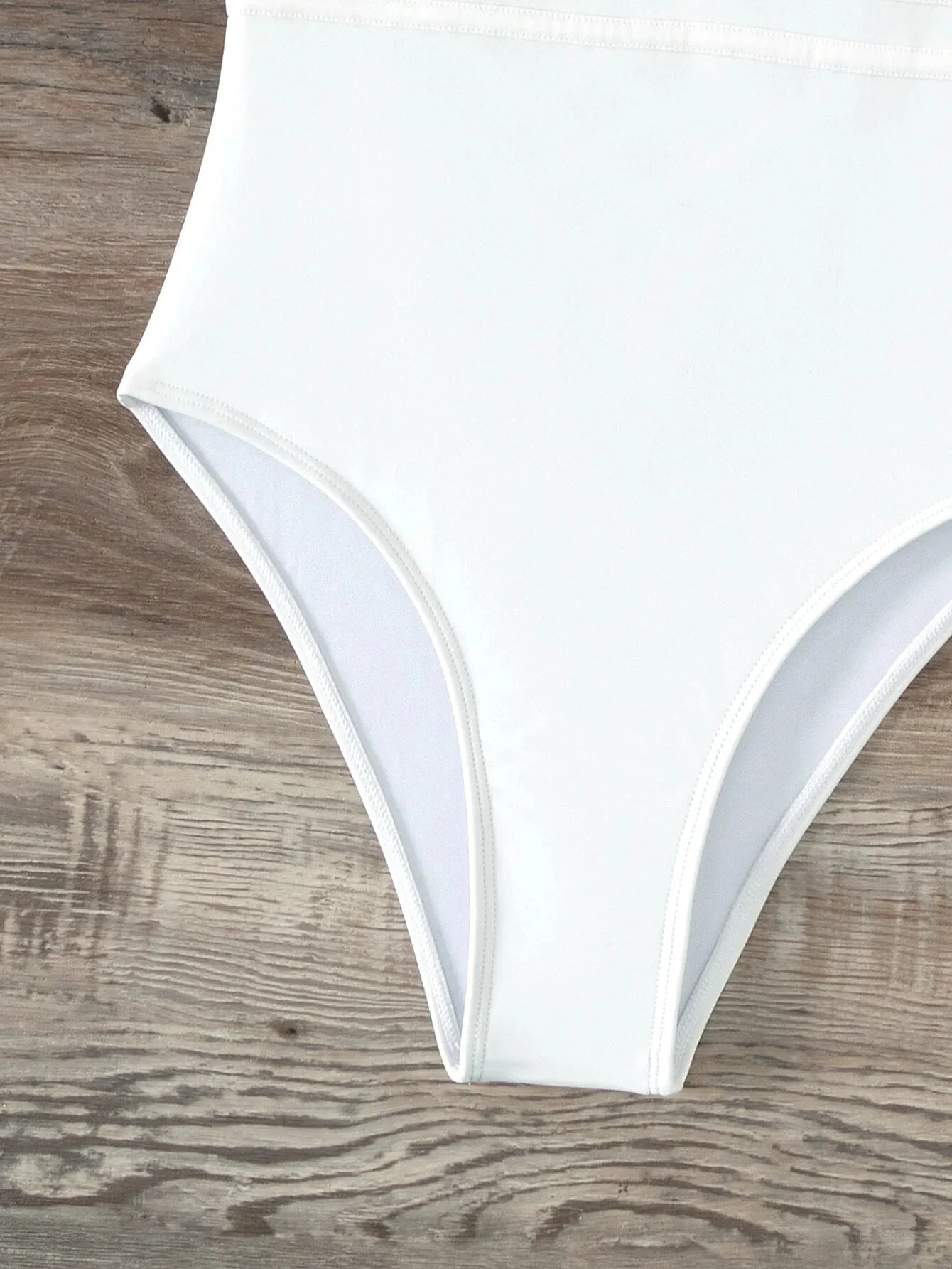 4FunGift® Swim BAE Elegant Plain Criss Cross One Piece Swimsuit for Women