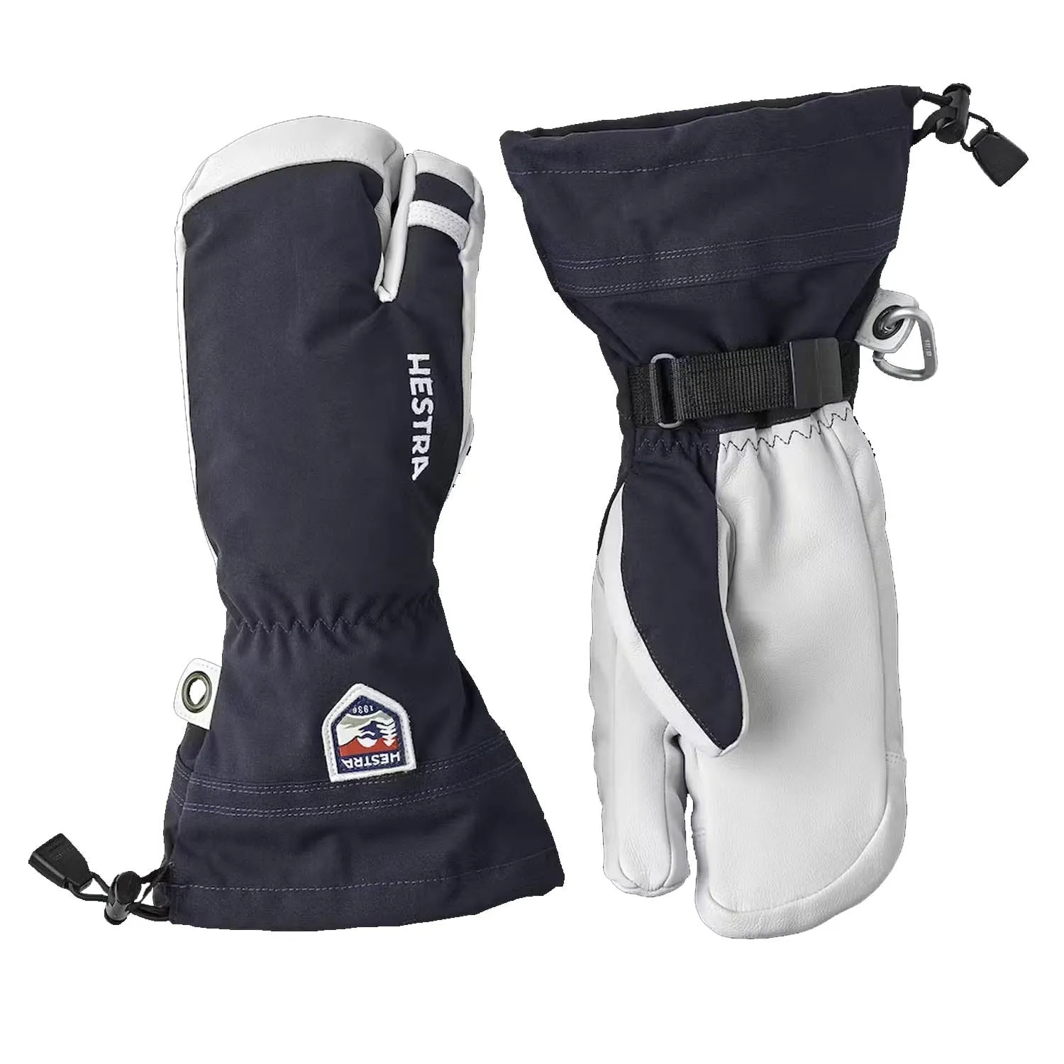 Army Leather Heli Ski 3-Finger Gloves