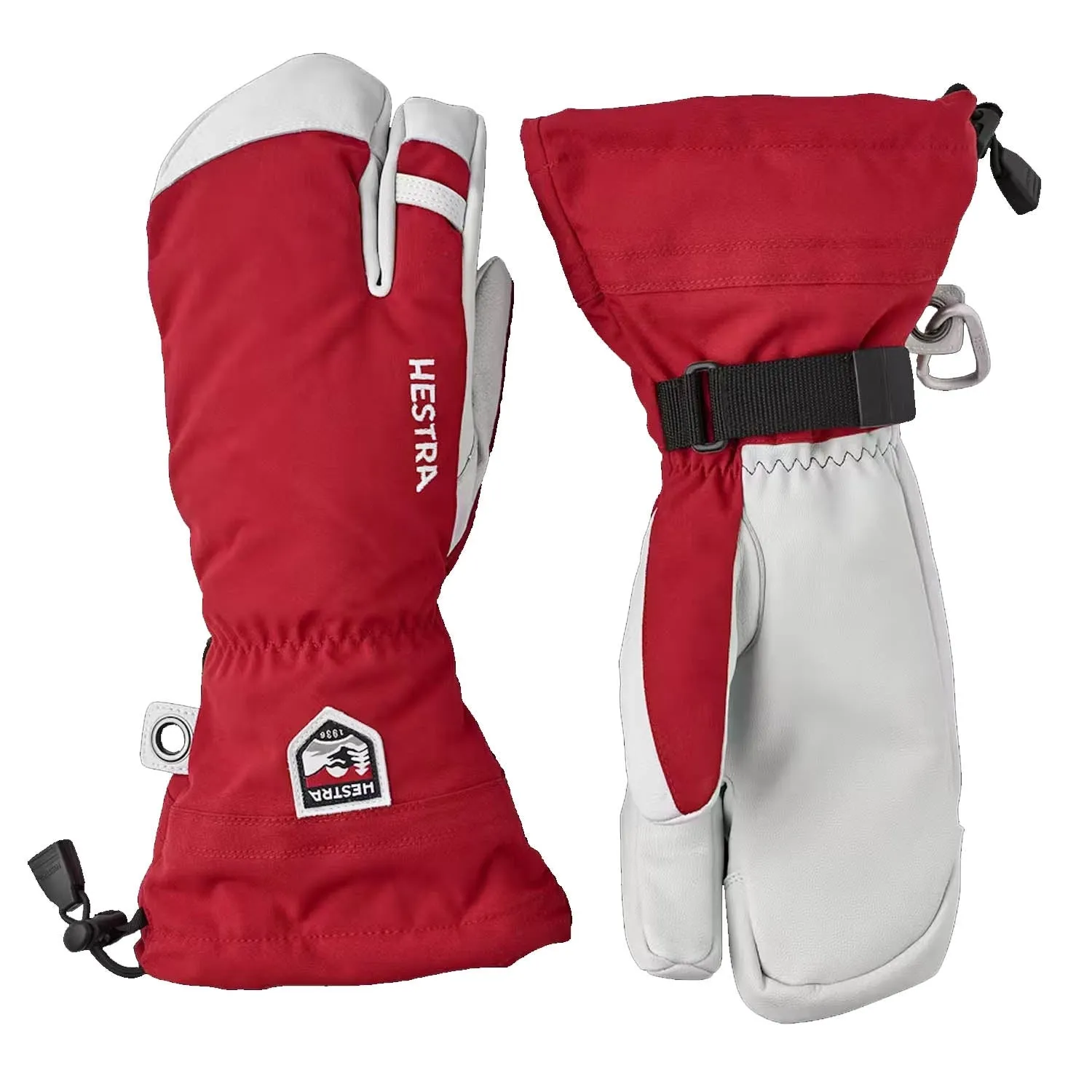 Army Leather Heli Ski 3-Finger Gloves