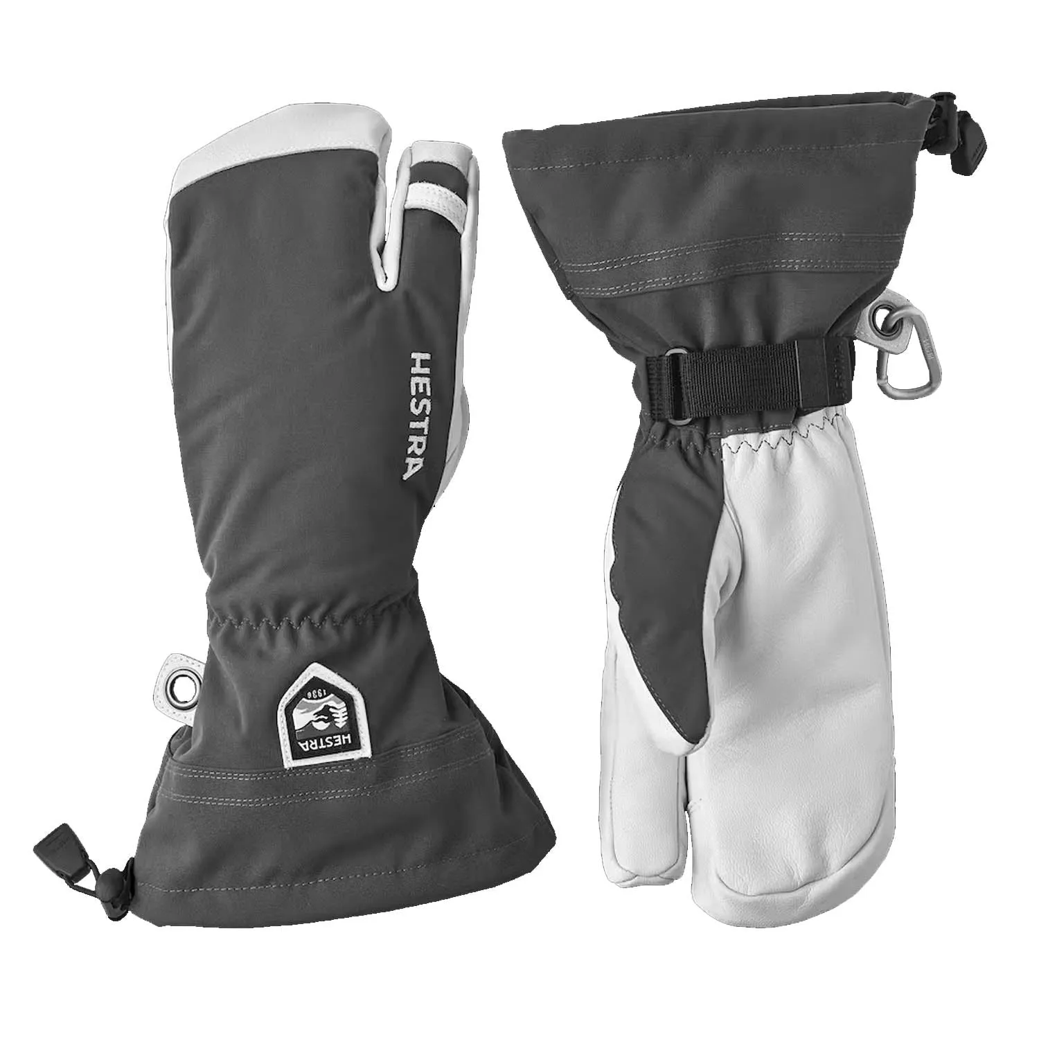Army Leather Heli Ski 3-Finger Gloves