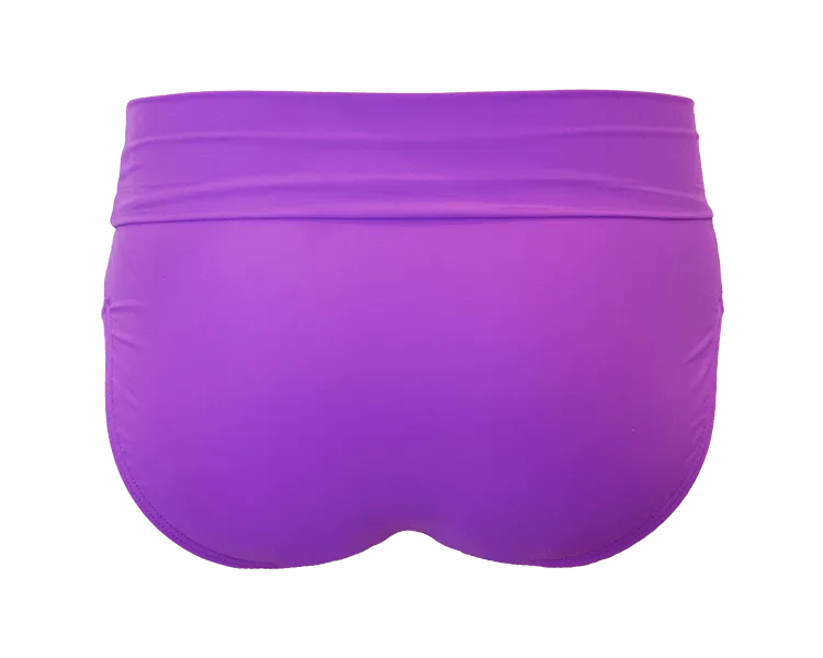 Banded Midrise Bottom - Purple - FINAL SALE
