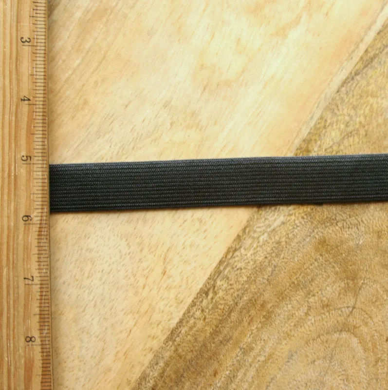 Black 3/4" Wide Swimsuit Elastic