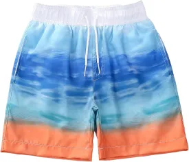 Boys Swim Trunks Toddler Broad Swim Shorts Quick Dry Kids Swim Bathing Suit Boys Swim Set