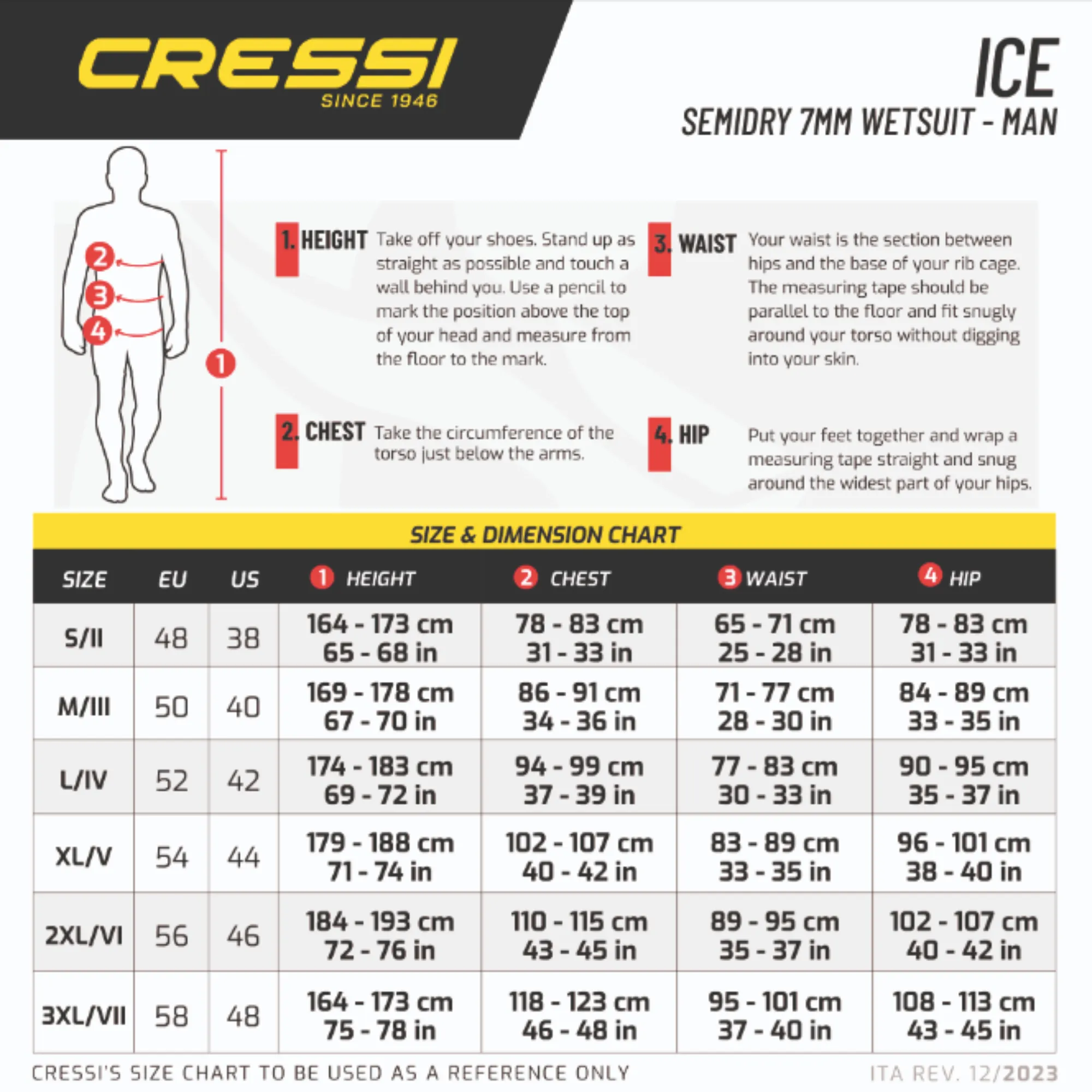 Cressi Ice Men's 7mm Semi-drysuit