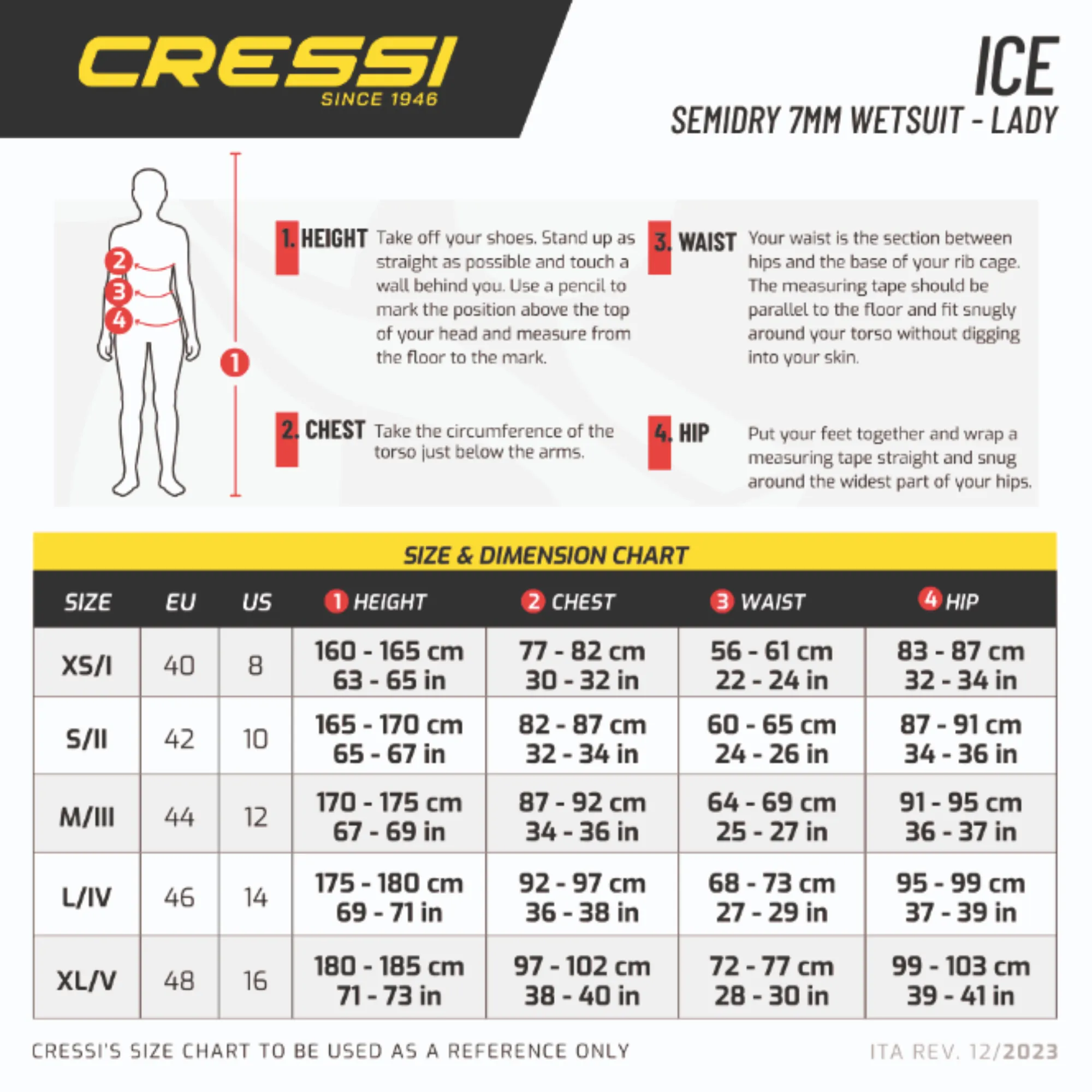 Cressi Ice Women's 7mm Semi-drysuit