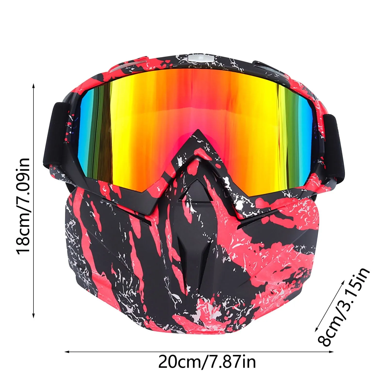 essential Sales!  Ski Equipment Adult Ski Goggles With Detachable Ski Mask To Block The Sun Windscreen Goggles