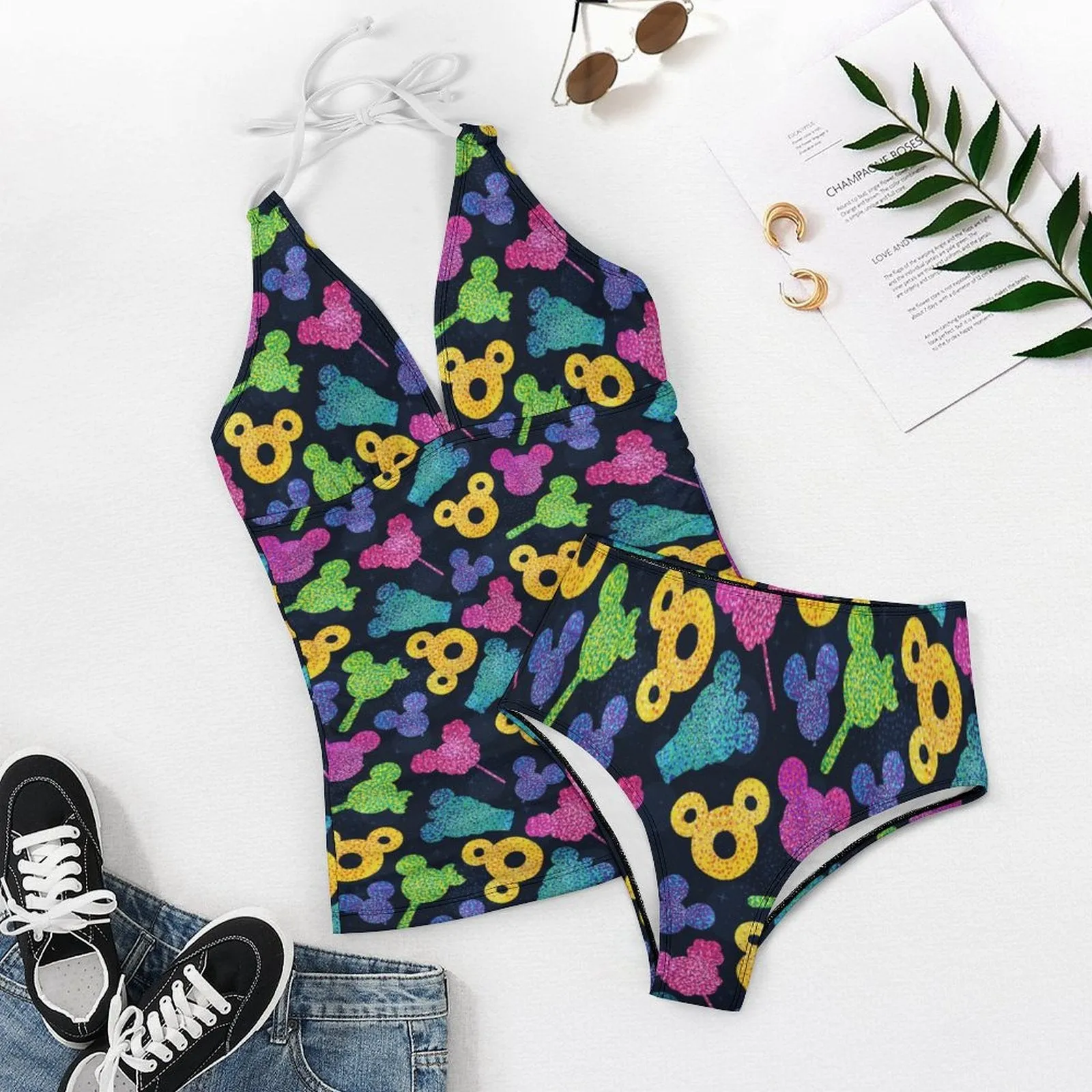 Glittler Park Snacks Women's Split Swimsuit
