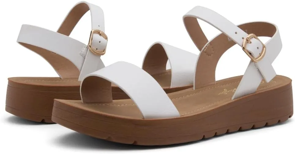 Herstyle Womens Flat Sandals  One Band Ankle Strap Dressy Casual Sandals with Cushioned Footbed | Comfortable Open Toe Walking Shoes for Summer & Daily Wear
