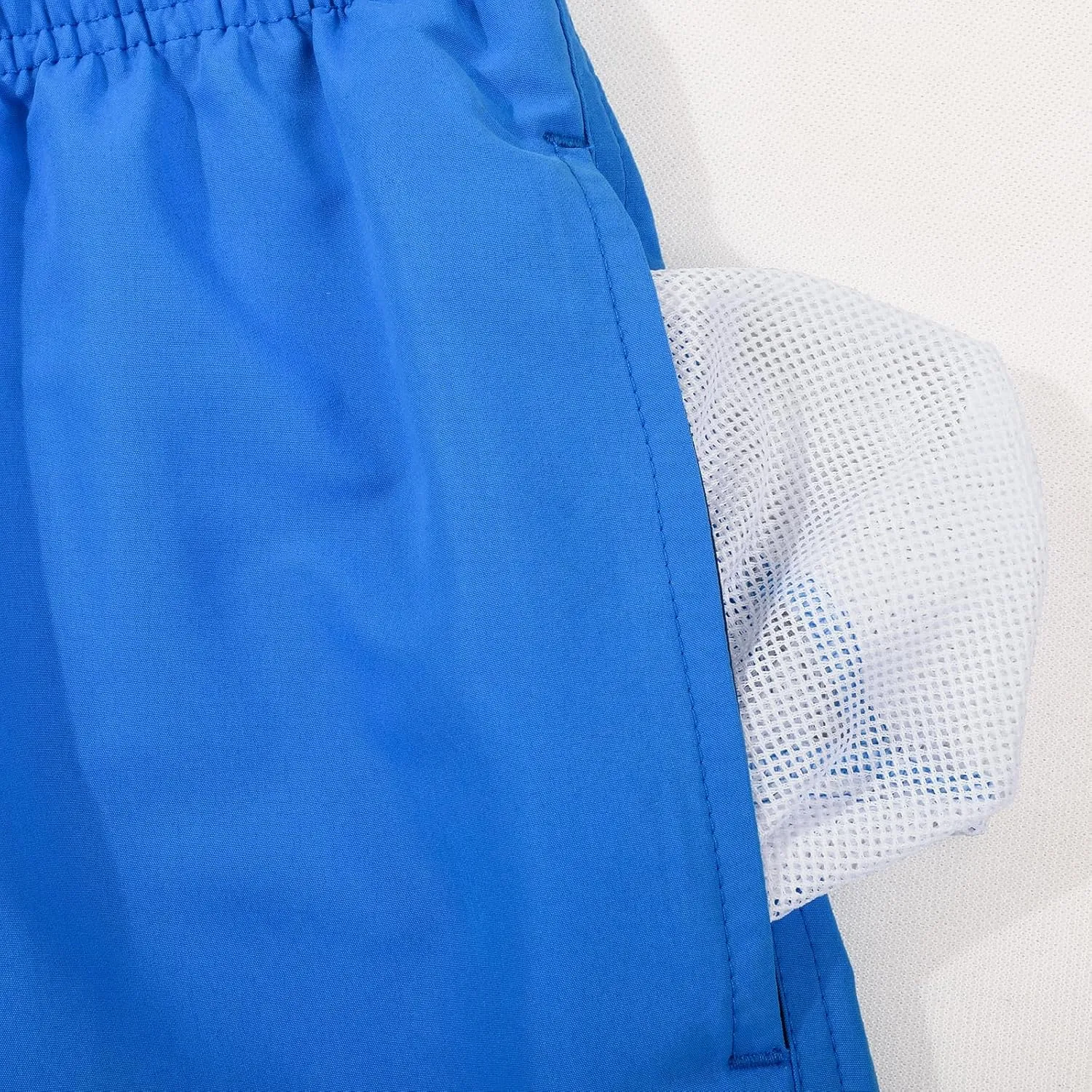 JOYSON Mens Swim Trunks Quick Dry Swim Shorts with Mesh Lining Solid Color Swimwear Bathing Suits
