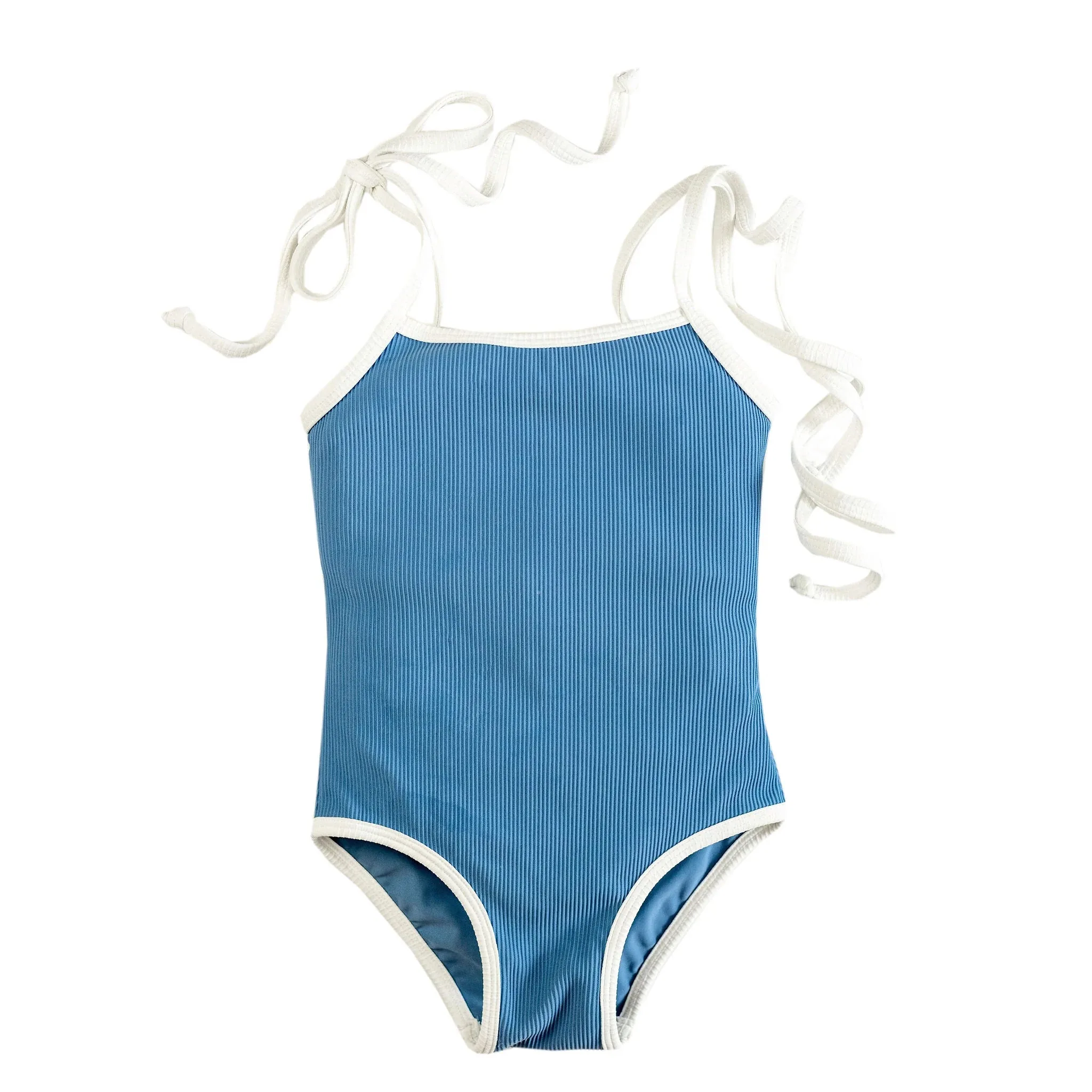 Kaea Girls Ribbed Onepiece Swimsuit - Deep Blue by Jeune Label