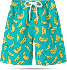 KAILUA SURF Boys' Swim Trunks Quick Dry Board Shorts with Mesh Liner, Sizes 2T-18/20