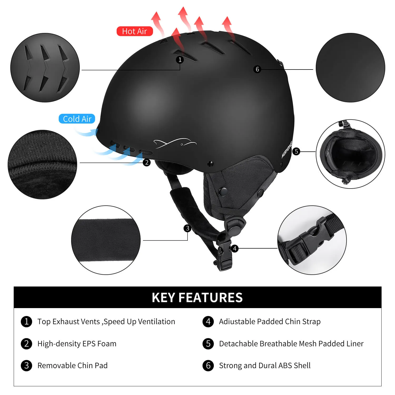 Kids Helmet Ski - S / Hornbill