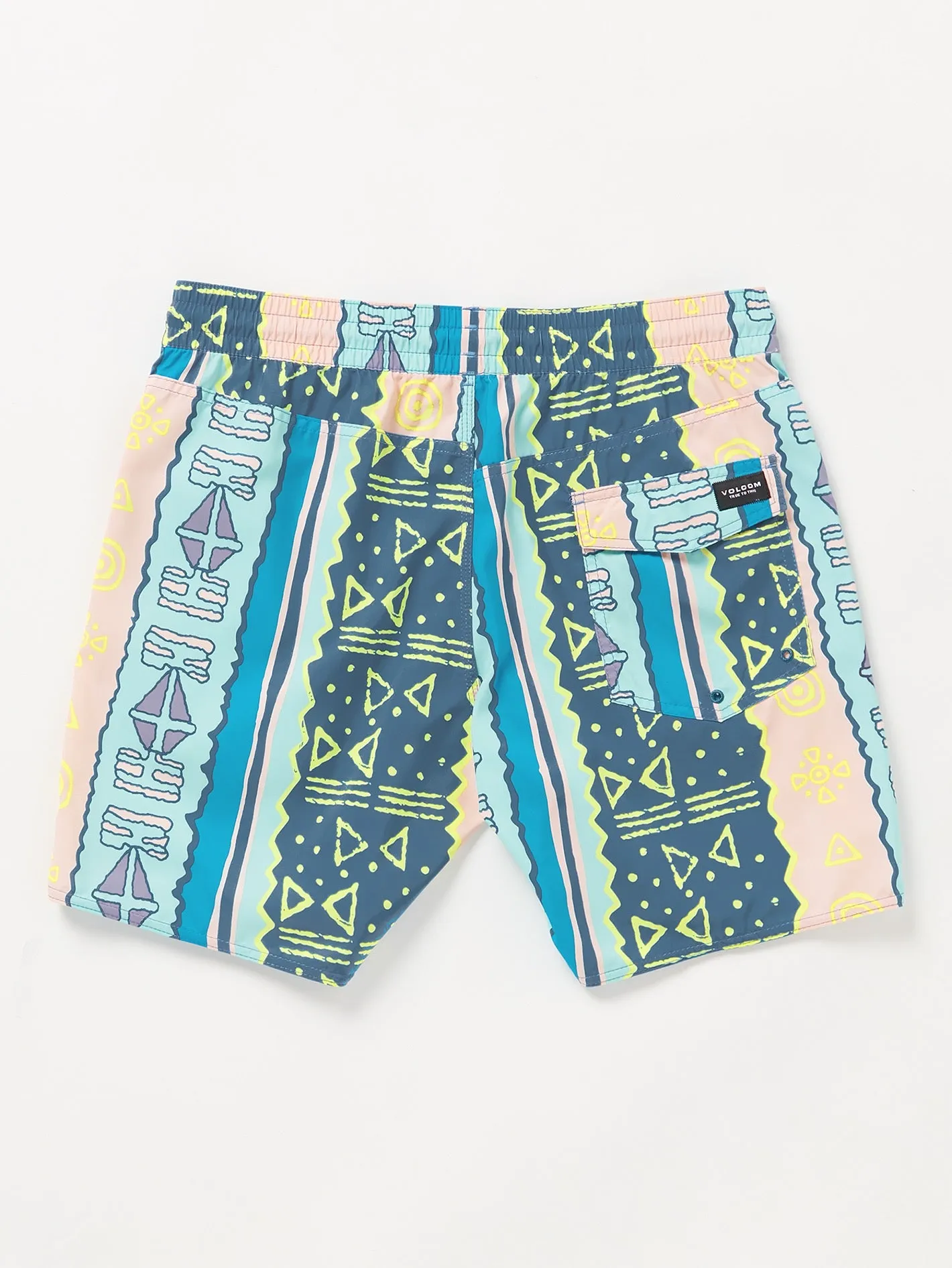 Lido Print Trunks - Crete Blue