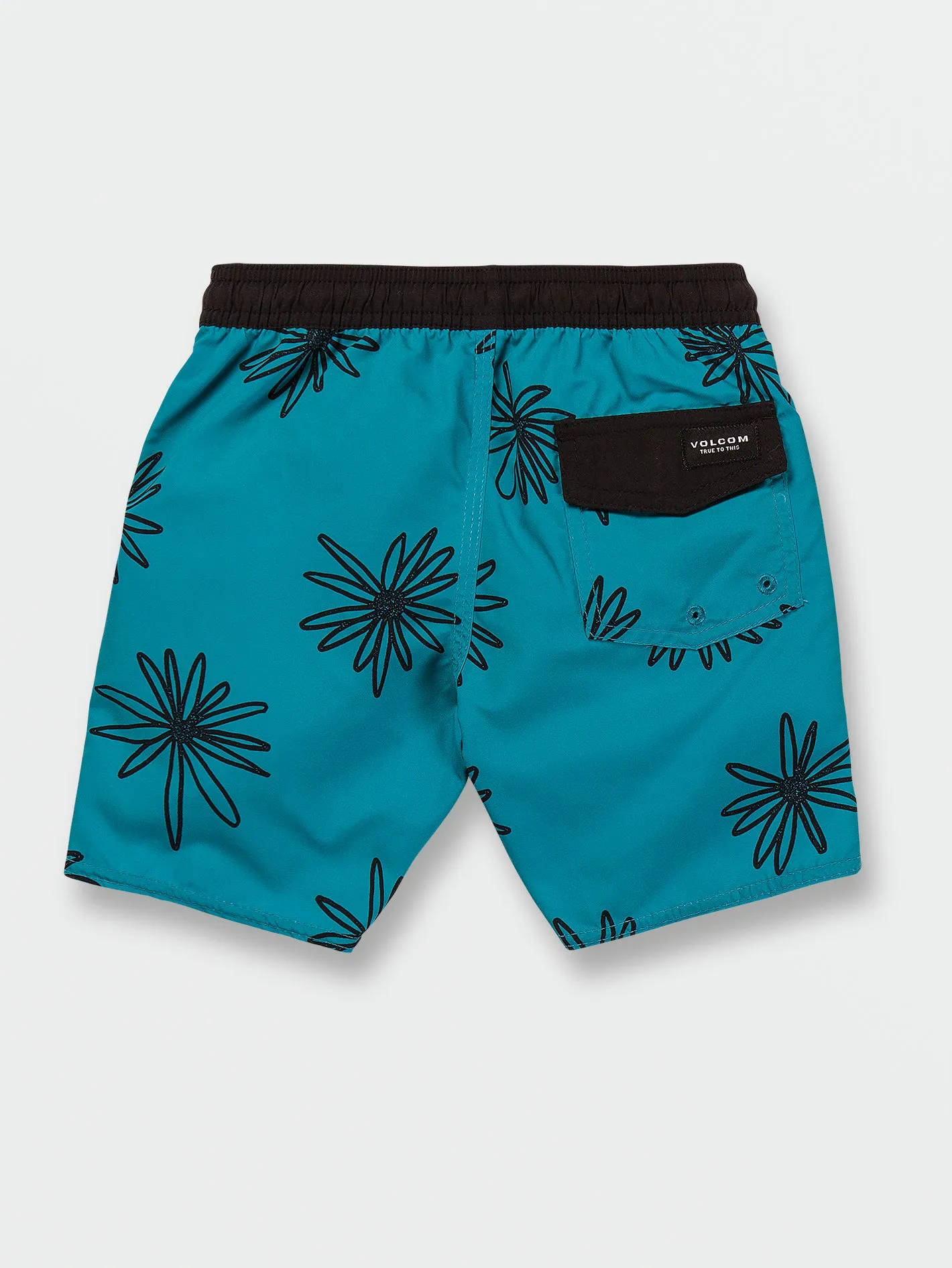 Little Boys Polly Pack Elastic Waist Trunks - Electric Blue