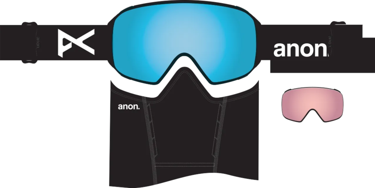 M4 Low Bridge Fit Goggles (Toric)   Bonus Lens   MFI® Face Mask 2024