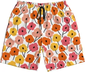 Mens Swim Trunks Quick Dry Swim Shorts with Mesh Lining Breathable Men's Beach Pants Swimwear Bathing Suits