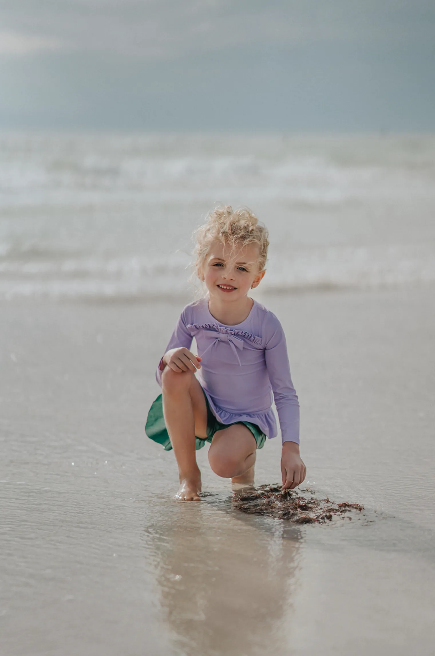 Mermaid Princess Rash Guard Swim Set
