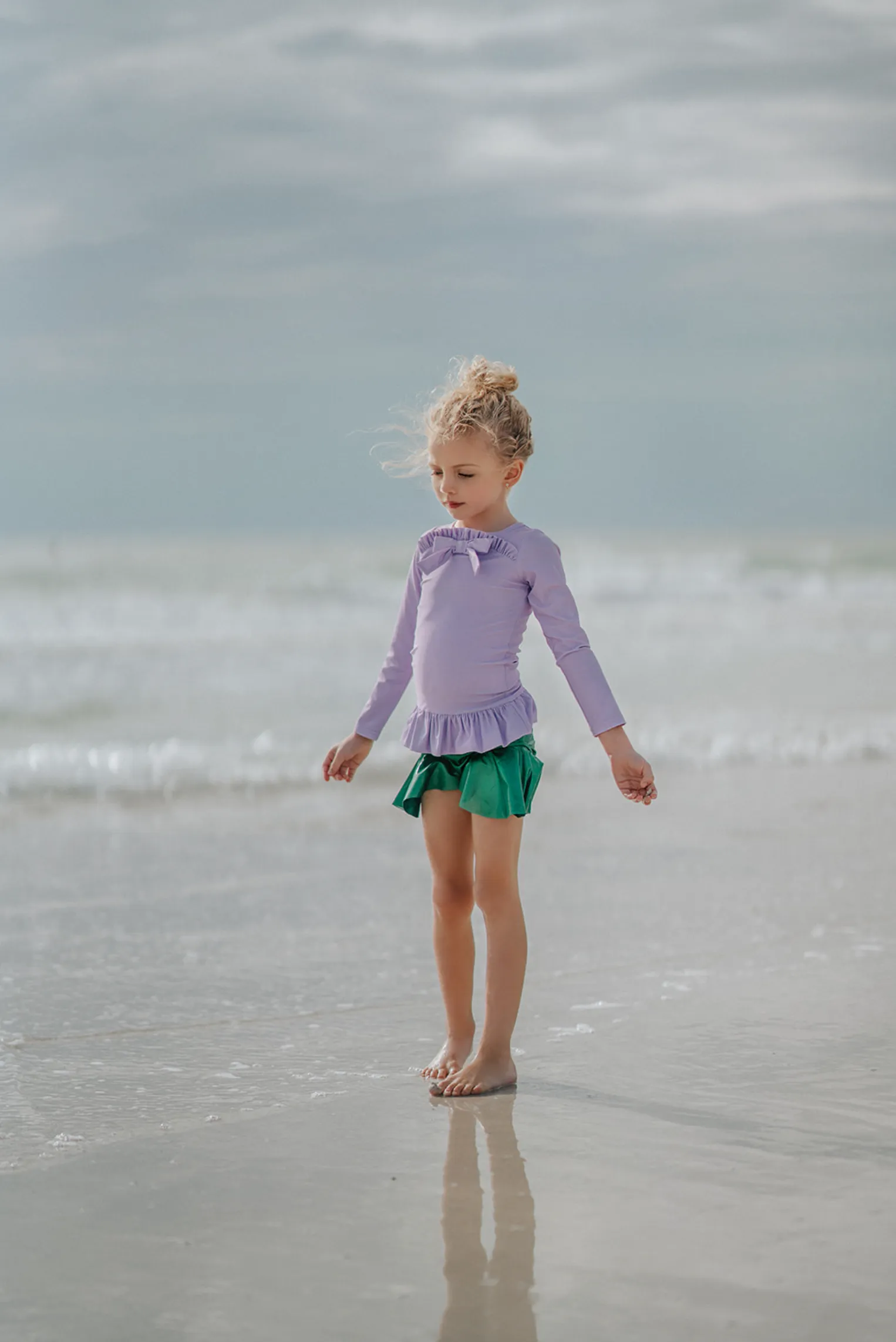 Mermaid Princess Rash Guard Swim Set