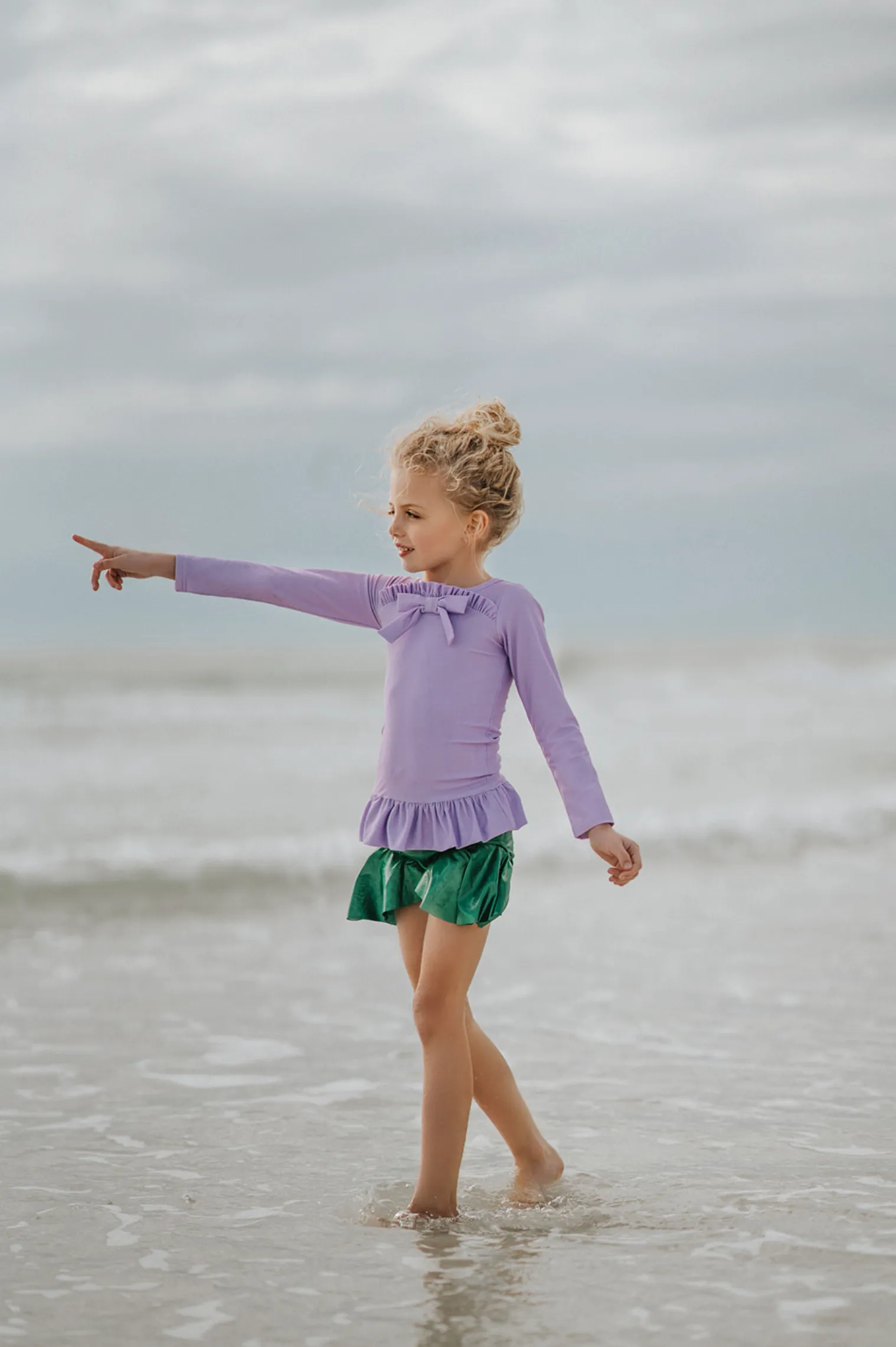 Mermaid Princess Rash Guard Swim Set