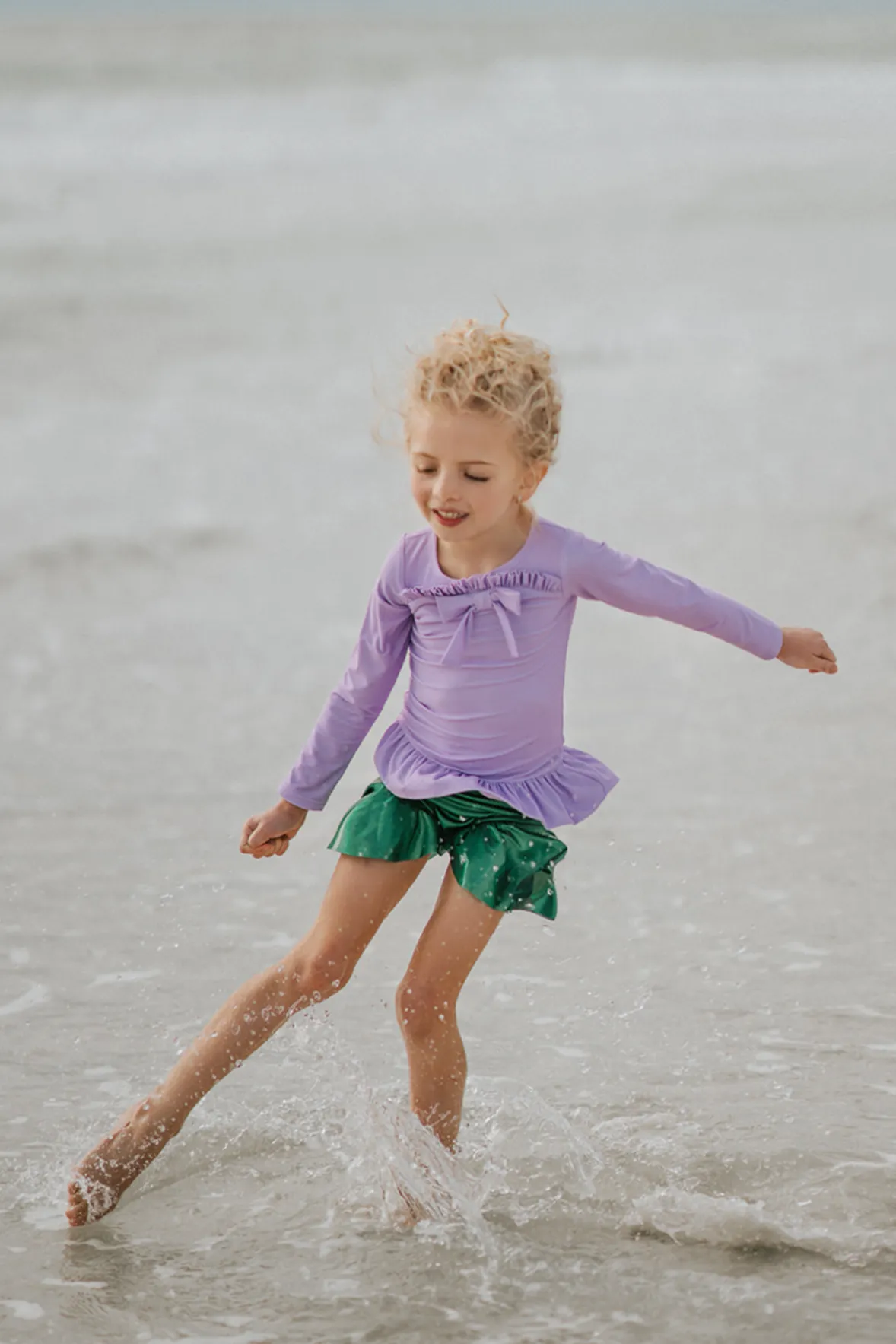 Mermaid Princess Rash Guard Swim Set