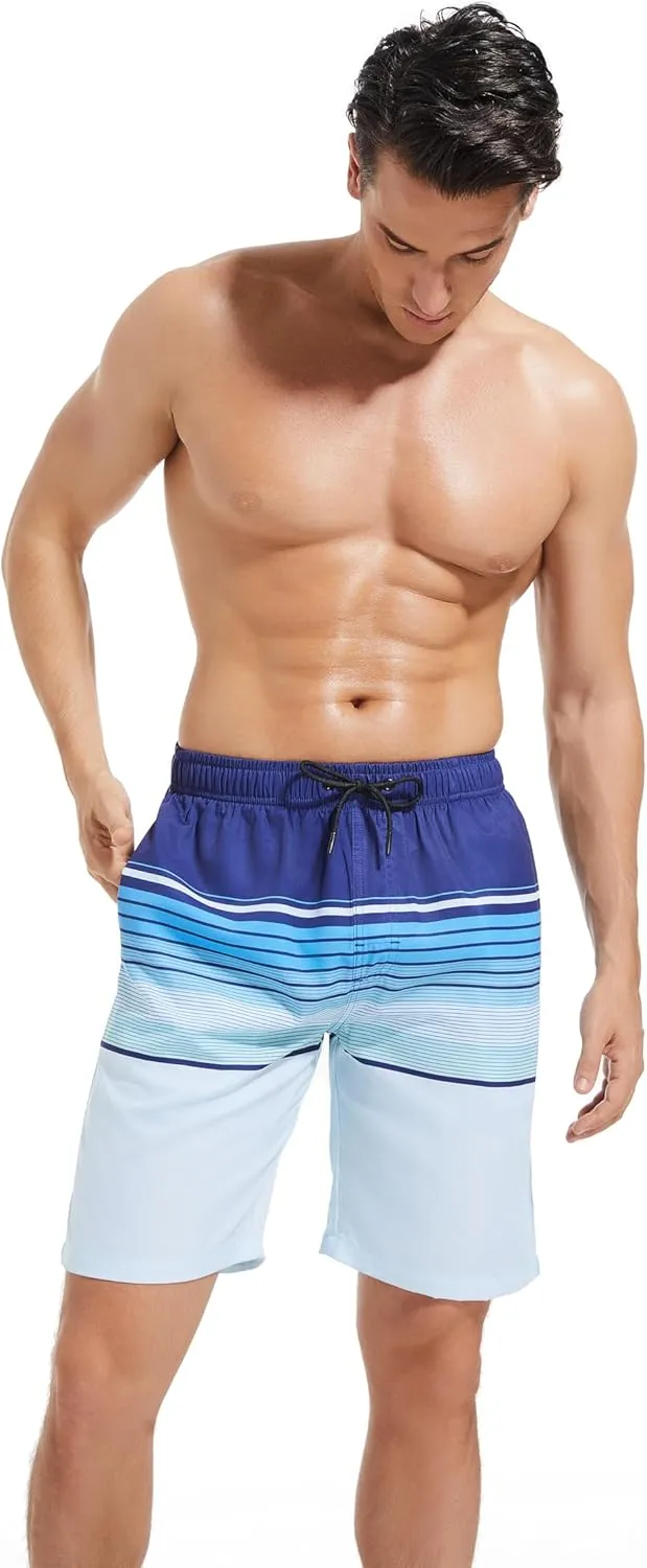 MILANKERR Mens Swim Trunks Swimming Trunks for Men,Mens Bathing Suit Swimsuit Men's Swimwear Swim Short 9" Inseam 20" Outseam