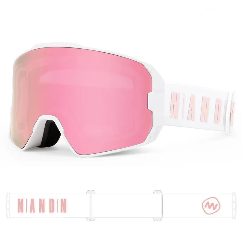 Nandn Unisex Snowboard Protection Interchangeable Snow Ski Goggles