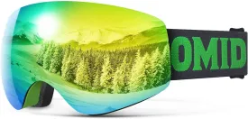 OMID Kids Ski Goggles, Anti-fog UV Protection Snowboard Snow Goggles Boys Girls