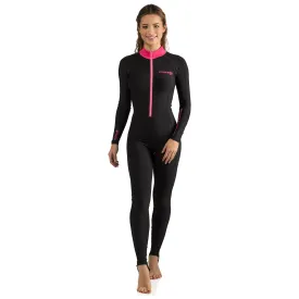 Open Box Cressi Skin Scuba Dive Full Suit - Black/Pink - Small