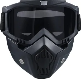 Paintball Mask Anti Fog,Tactical Full Face Mask Ski Mask Goggles Detachable Adjustable,Motorcycle Riding Face Protection