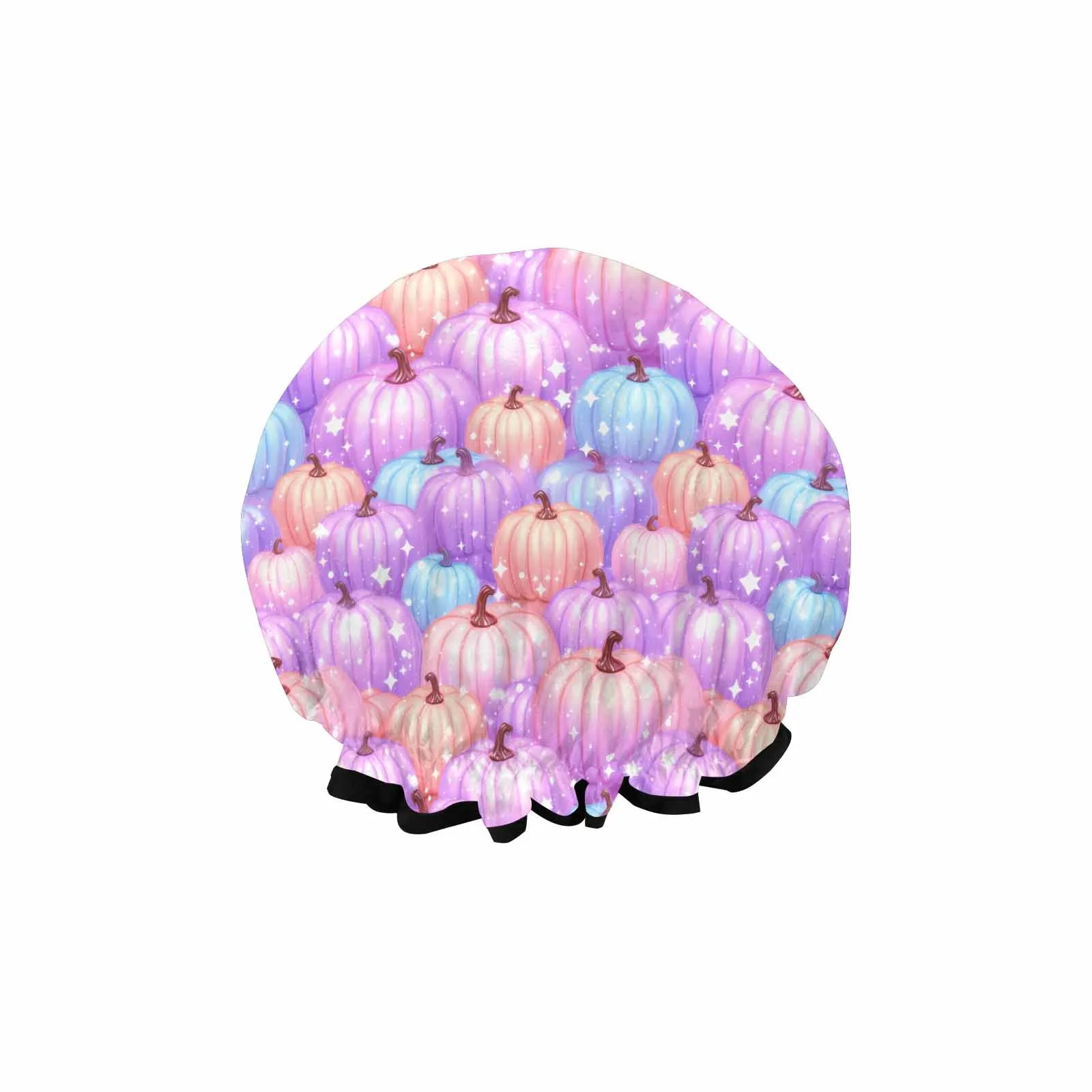 Pastel Pumpkin  Shower Cap