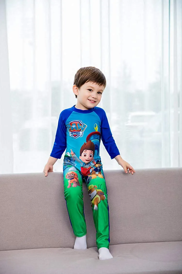 Paw Patrol Full Sleeve Superhero Swimming Costumes for Boys & Girls