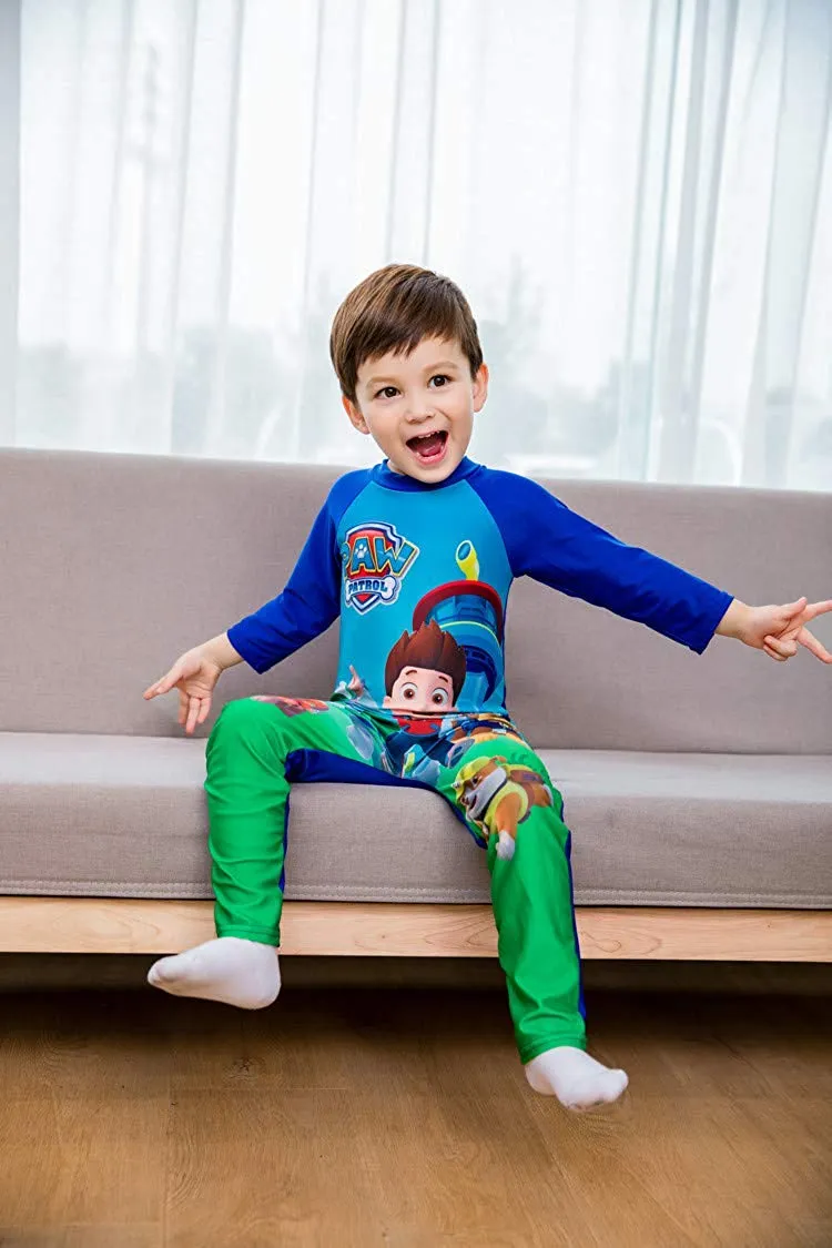 Paw Patrol Full Sleeve Superhero Swimming Costumes for Boys & Girls
