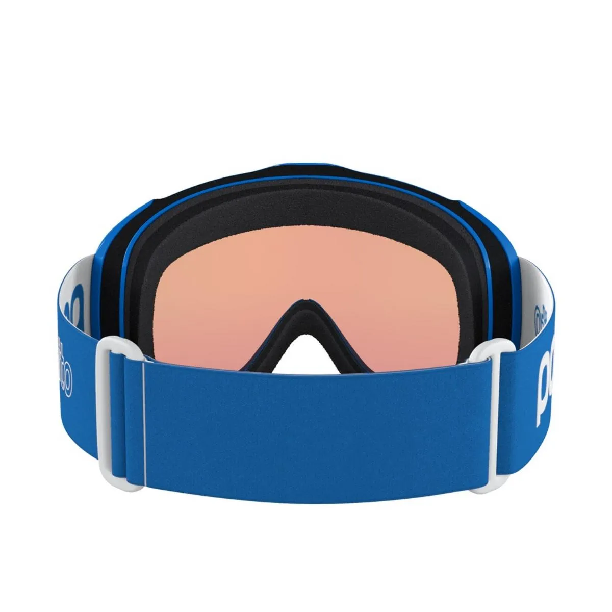 POC POCito Iris Kid's Ski Goggles Partly Sunny Light Orange Lens - Fluorescent Blue Frame