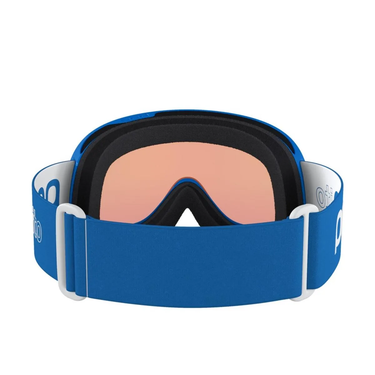 POC POCito Retina Kid's Ski Goggles Partly Sunny Light Orange Lens - Fluorescent Blue Frame