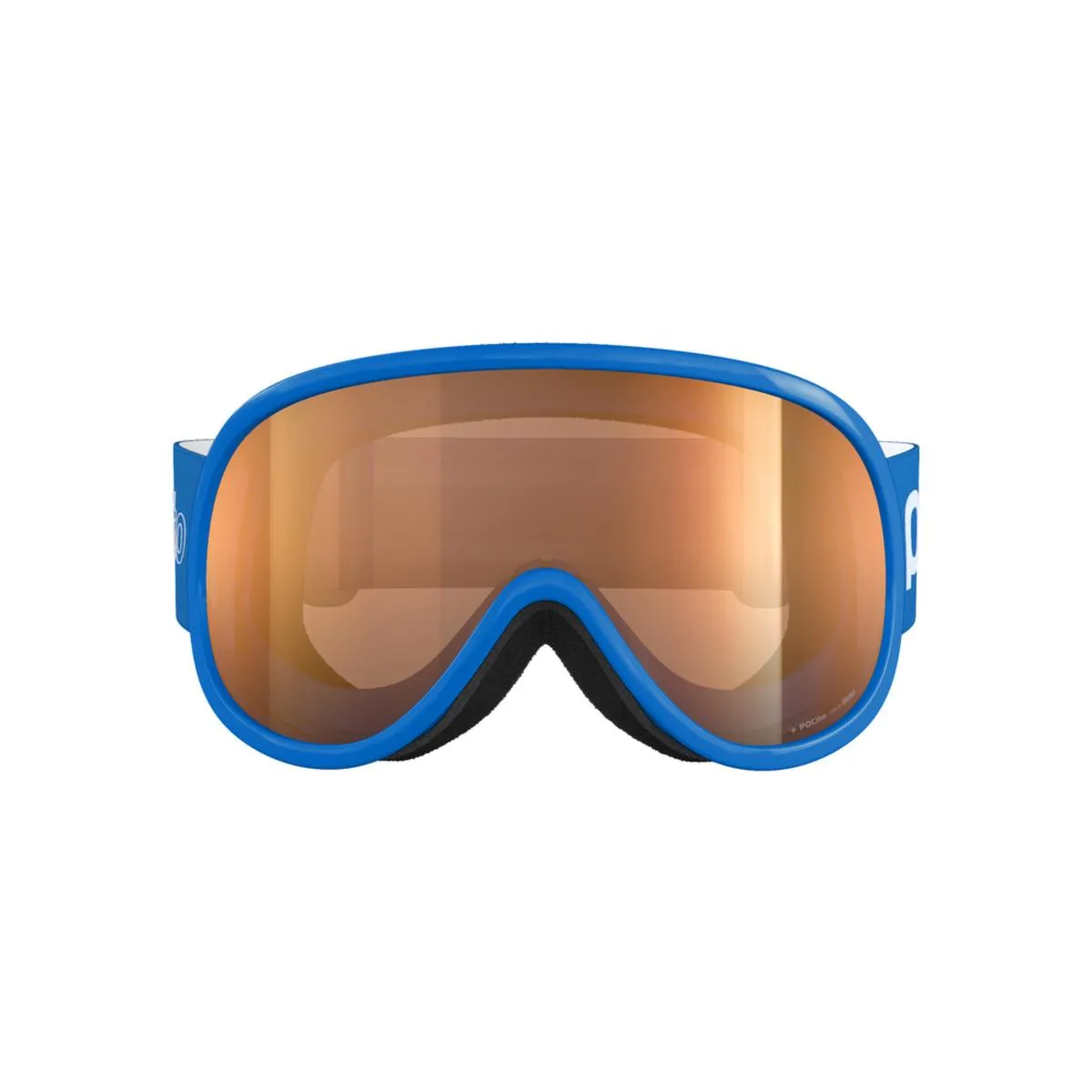 POC POCito Retina Kid's Ski Goggles Partly Sunny Light Orange Lens - Fluorescent Blue Frame