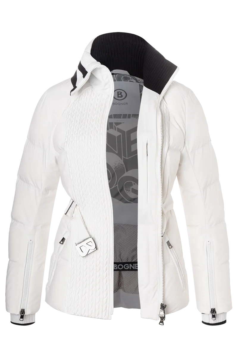 Polly-D Smocked Down Ski Jacket