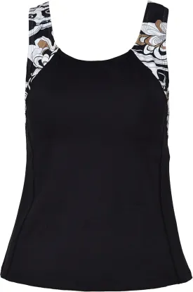 Private Island Hawaii Women UPF50  Tankini Bathing Swimsuits Sleeveless Tank Bra Top Swim Rash Guard (RTY)