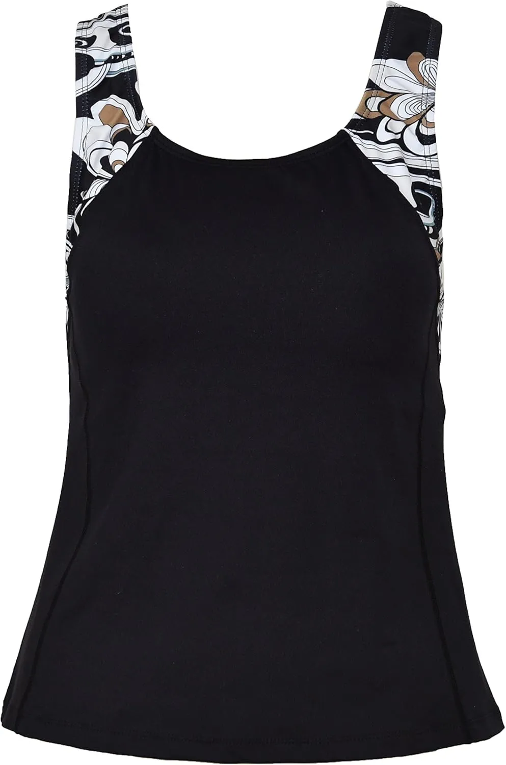 Private Island Hawaii Women UPF50  Tankini Bathing Swimsuits Sleeveless Tank Bra Top Swim Rash Guard (RTY)