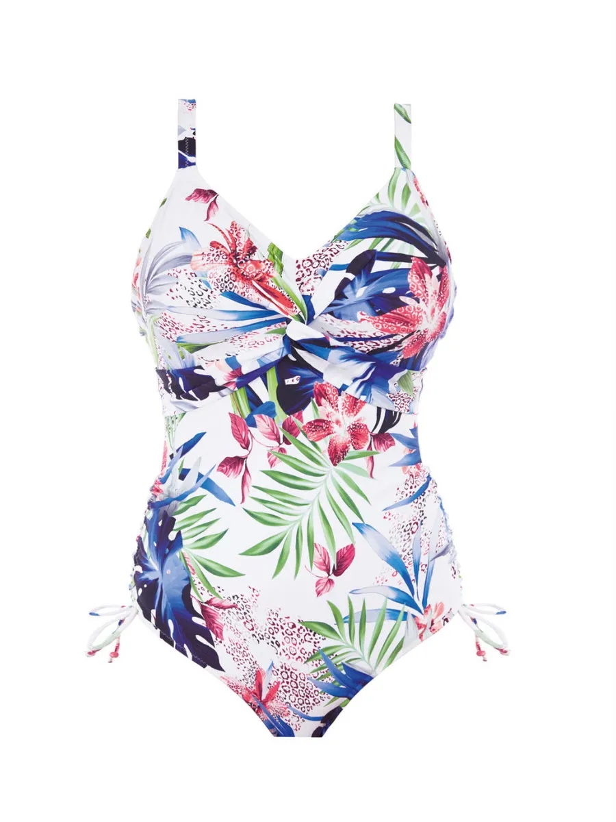 Santa Catalina Twist Front Swimsuit - Blue Depths