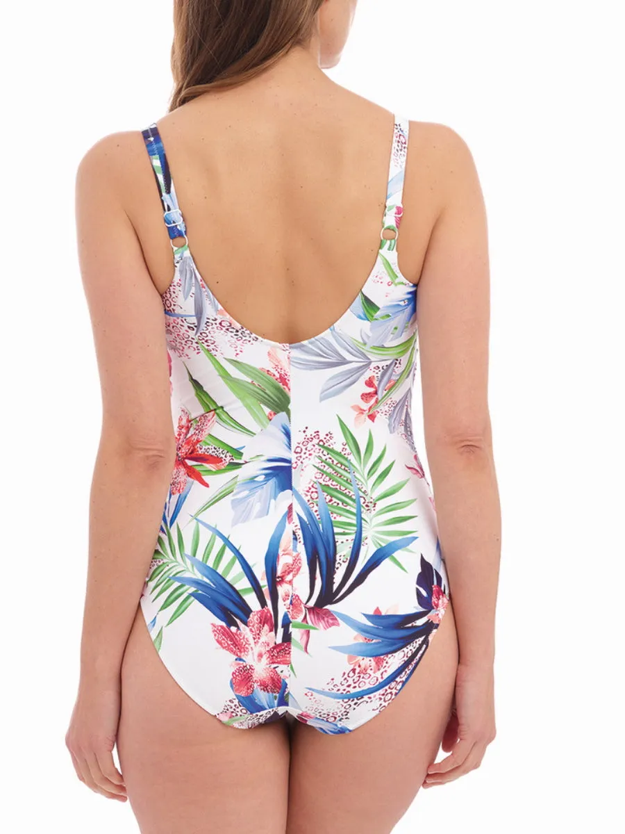 Santa Catalina Twist Front Swimsuit - Blue Depths