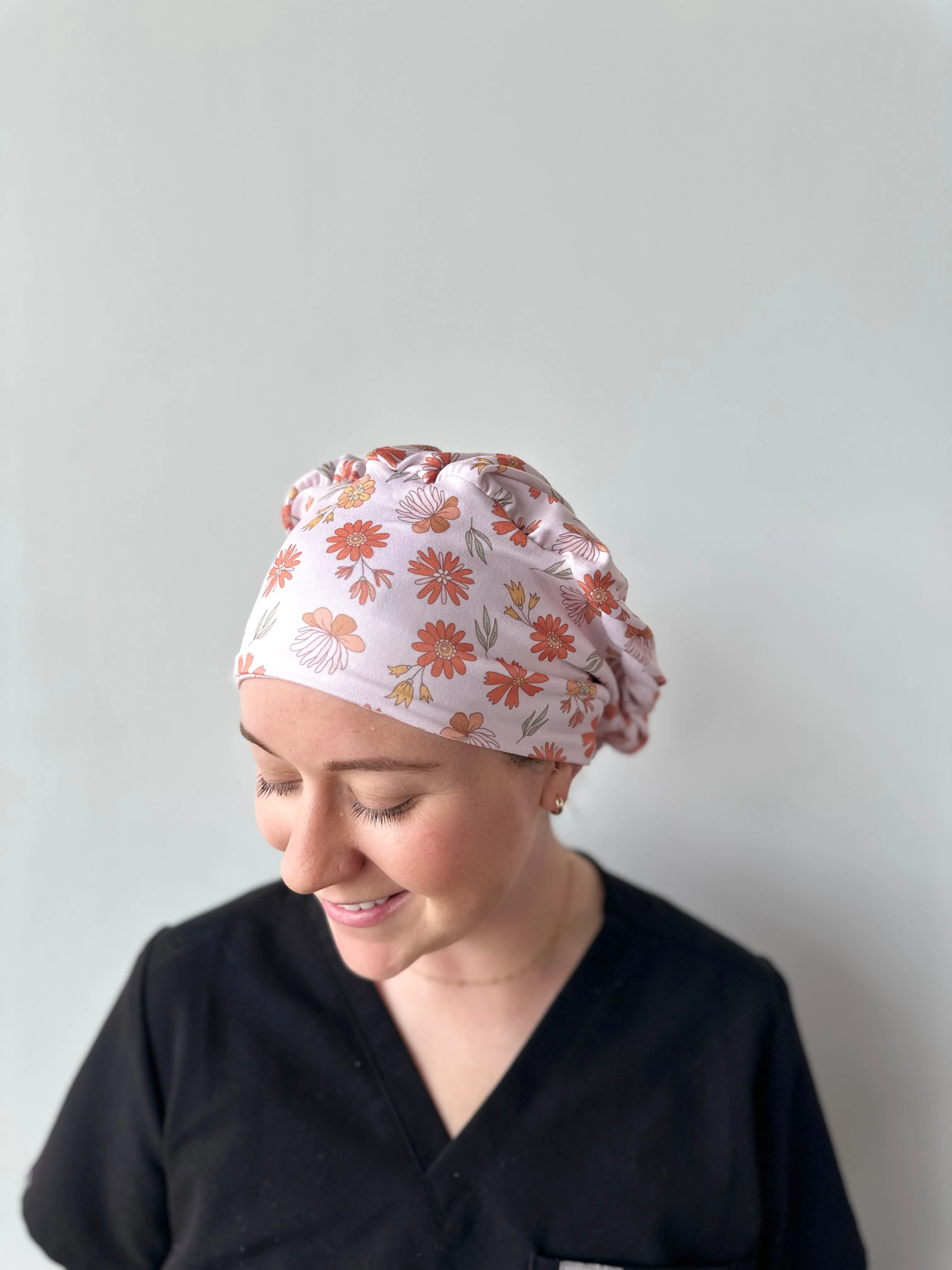 Scrub Hat - Autumn Floral