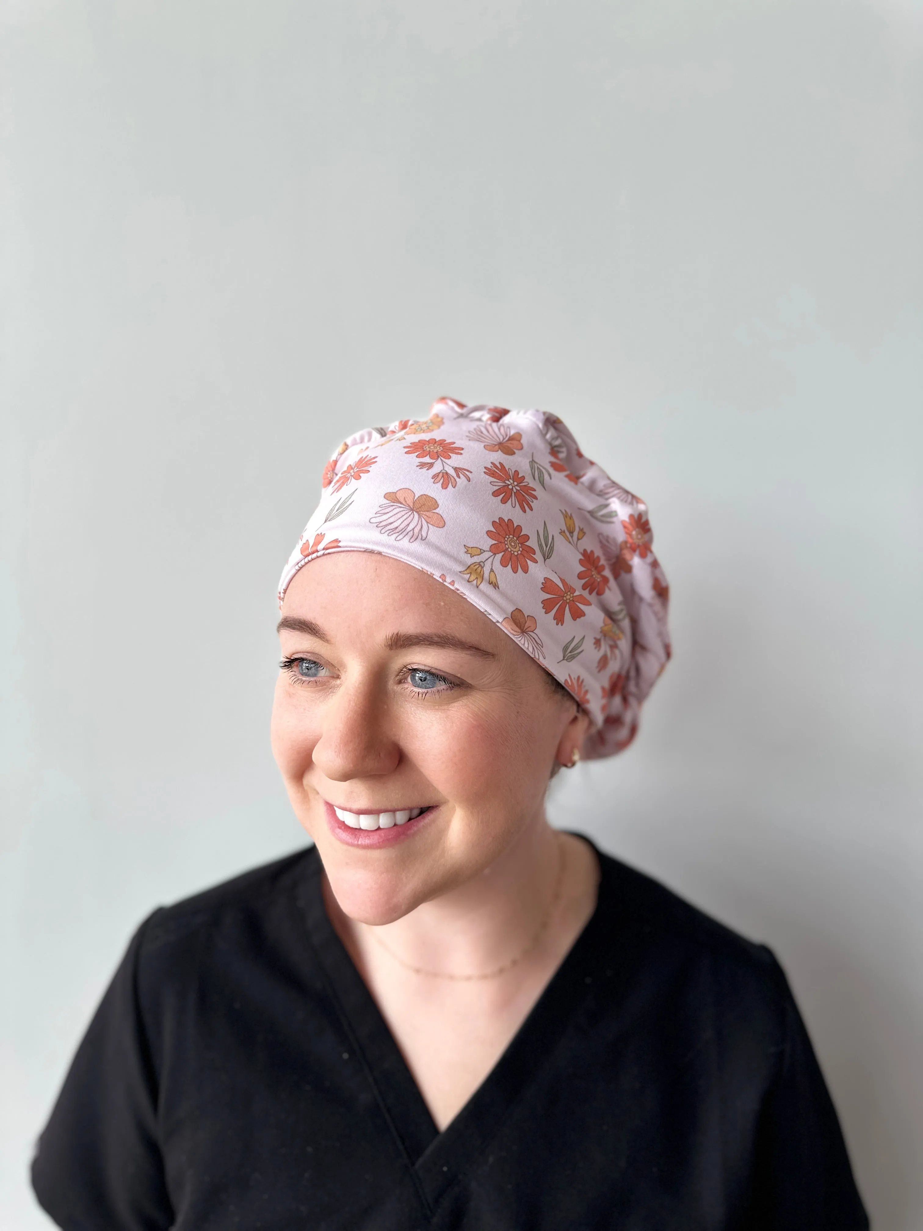 Scrub Hat - Autumn Floral