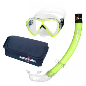 Scuba Max MK-116 Evora 2, SK-209 J Sports Air Supply and Mask Bag Snorkel Combo
