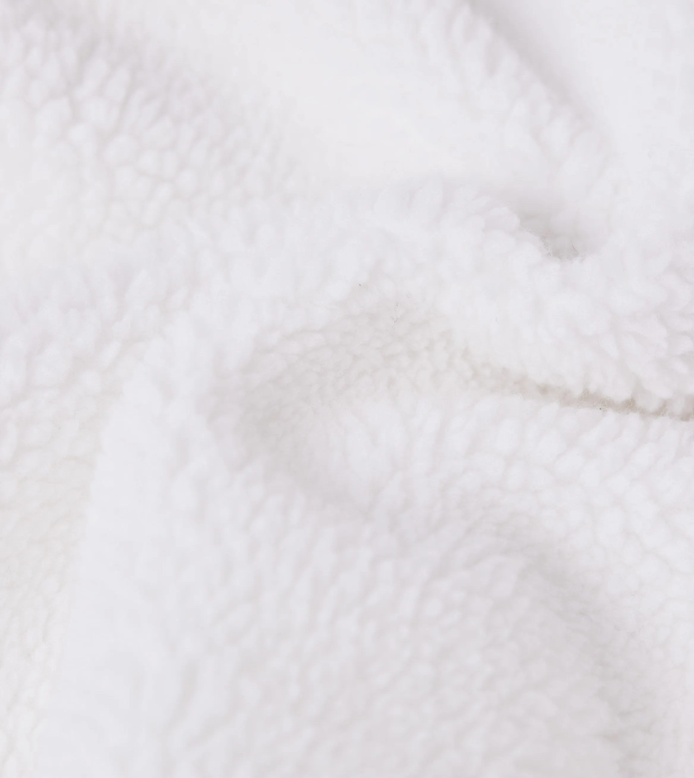 Ski Shearling Hoodie White/Forest