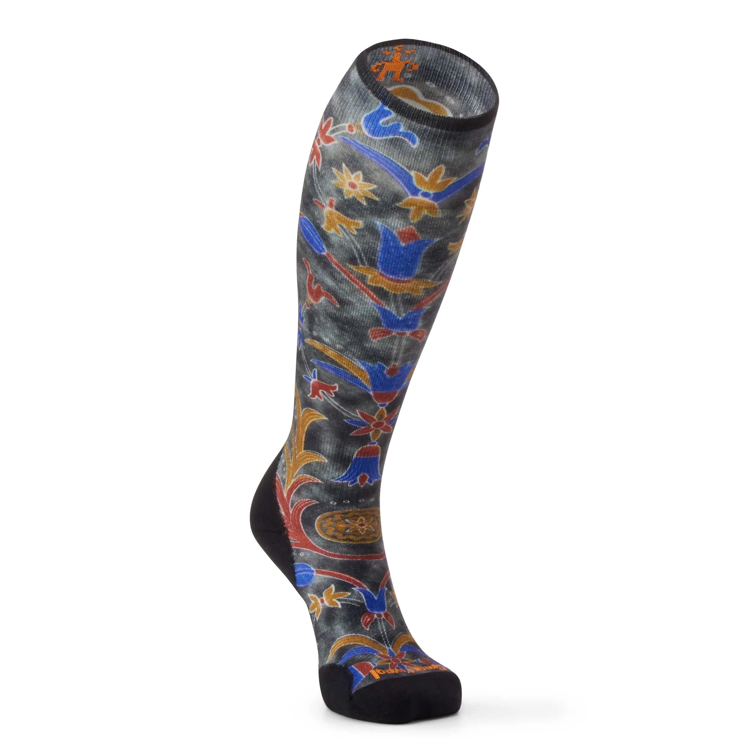 SMARTWOOL SOCK SKI TARGETED CUSHION ROYAL FLORAL OTC