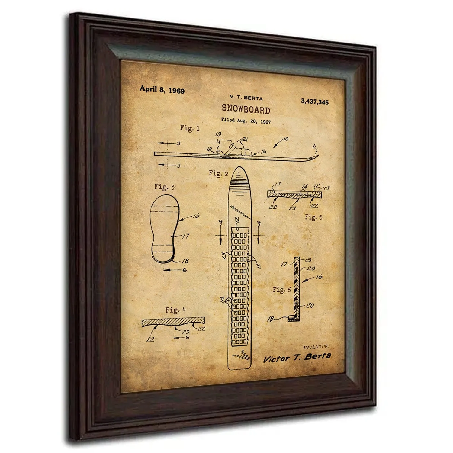 Snowboard - Patent Art