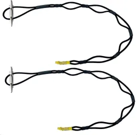 Stretch 'n Slide Bungee Dock Lines, 2 Pack, Stretches to 7ft with Adjustable Loops, Ideal for Docking or Rafting, Boats, Jetskis, PWC. Boat Dock Lines with Loop.
