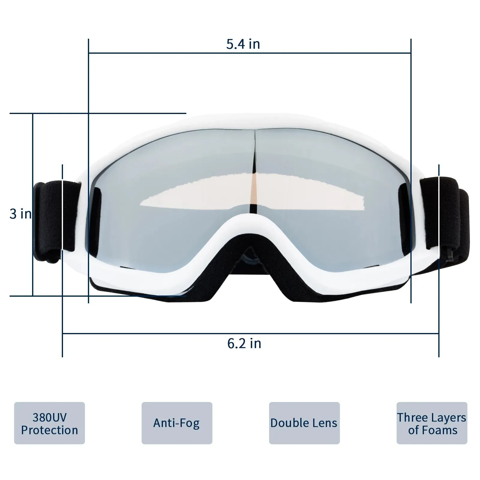 Strong Eyes Protection Ski Goggle