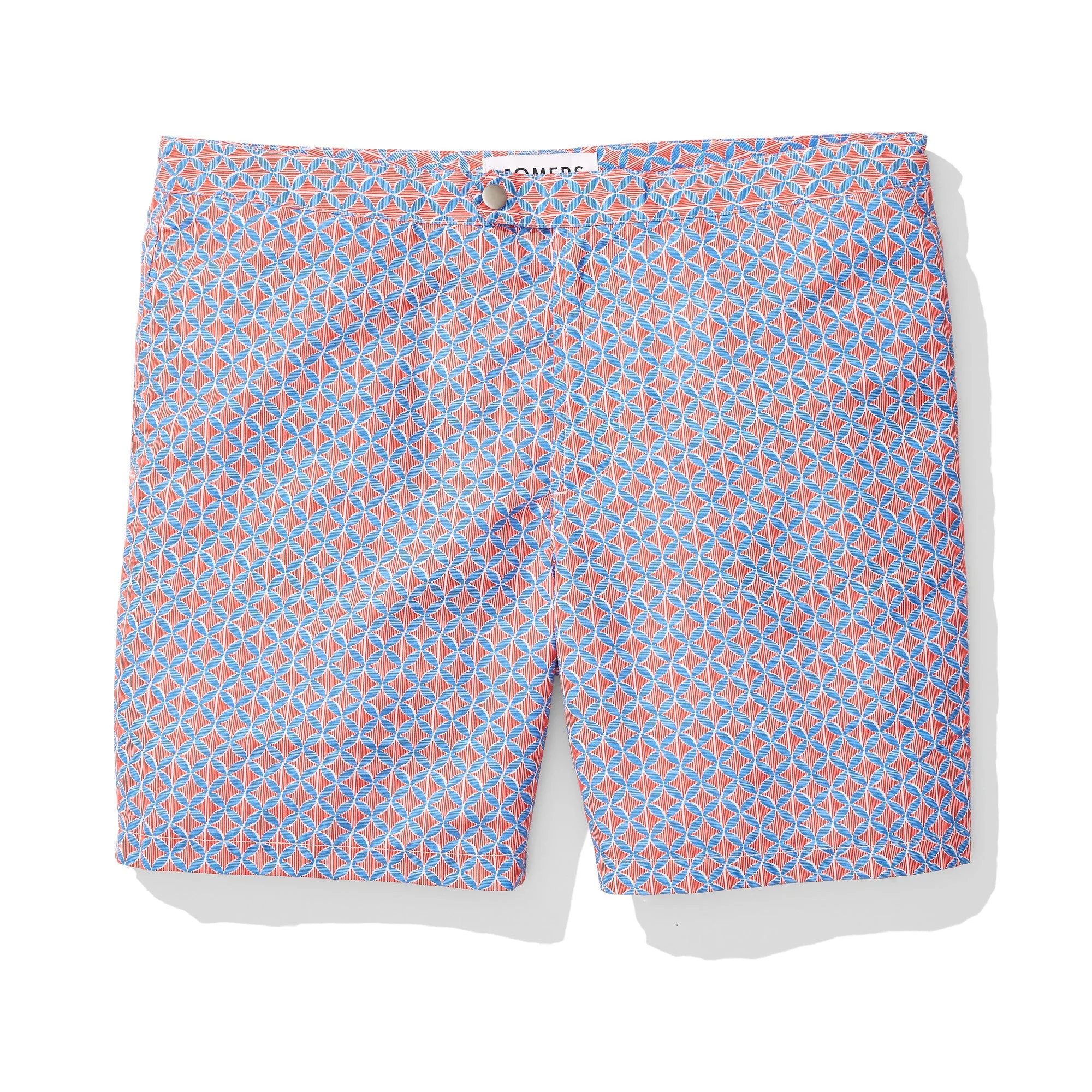 Swim Trunks - Red and Blue Clover